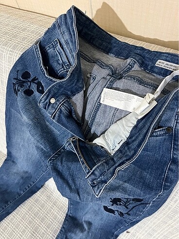 Defacto Nakışlı jean