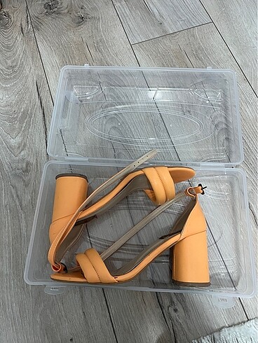 Somon renk elle sandalet - Görsel 8