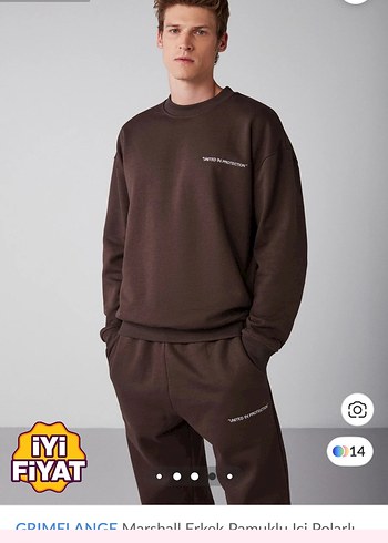 Erkek Kahverengi Rahat Kesim Eşofman Altı - Görsel 4