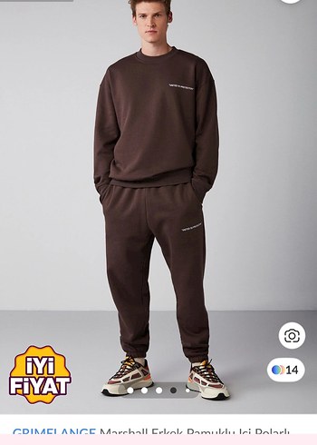 Erkek Kahverengi Rahat Kesim Eşofman Altı - Görsel 5