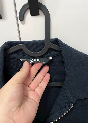 Lacivert Fermuarlı Kısa Kollu Polo Tişört - Görsel 5