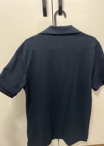 Lacivert Fermuarlı Kısa Kollu Polo Tişört - Görsel 2