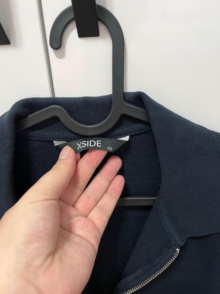 Lacivert Fermuarlı Kısa Kollu Polo Tişört - Görsel 5