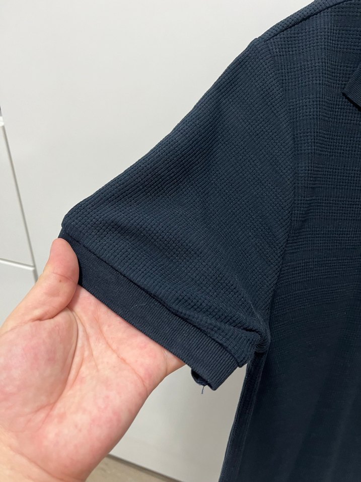 Lacivert Fermuarlı Kısa Kollu Polo Tişört - Görsel 4