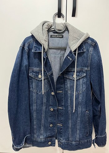 Brandon 90lar Vintage Koyu Mavi Jean Ceket - Görsel 6