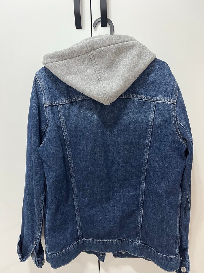 Brandon 90lar Vintage Koyu Mavi Jean Ceket - Görsel 3