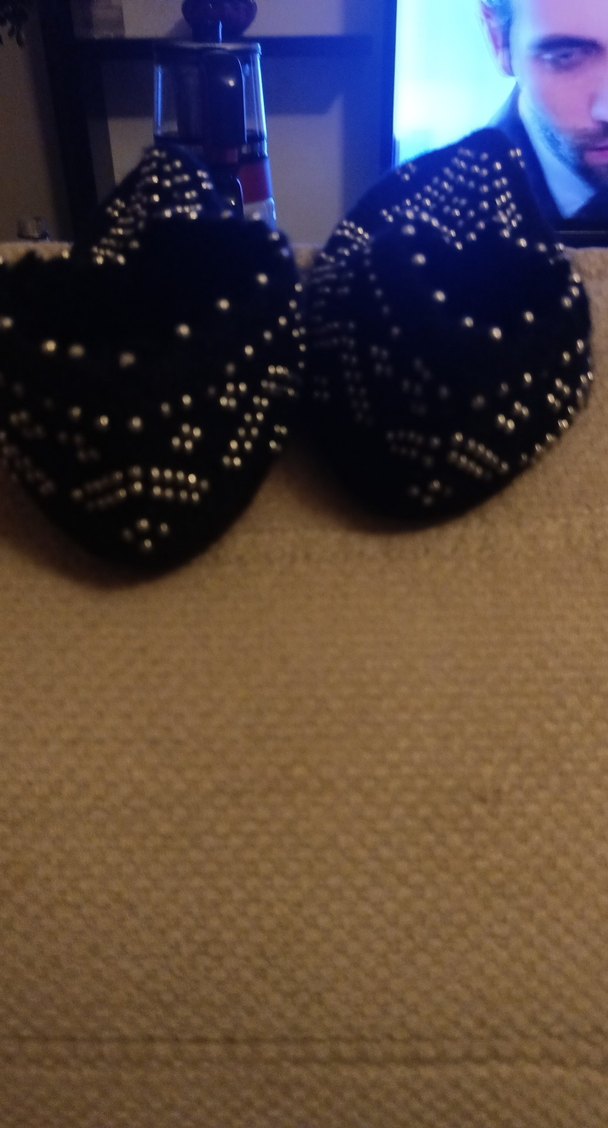 Boncuk İşlemeli kadın Örgü Patik - Görsel 4