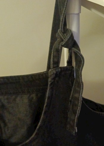 Siyah Kot Kadın Askılı Elbise - Görsel 5