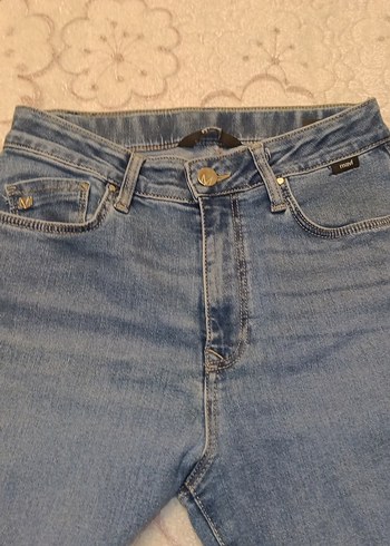 Kadın mavi Denim Regular Fit Jean - Görsel 3