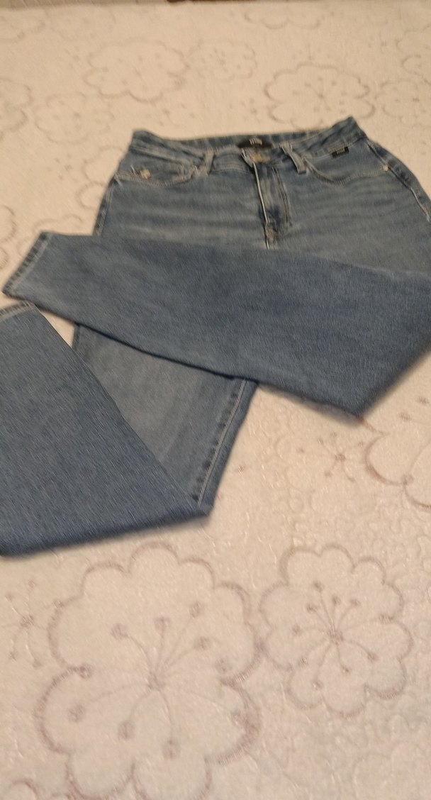 Kadın mavi Denim Regular Fit Jean - Görsel 2