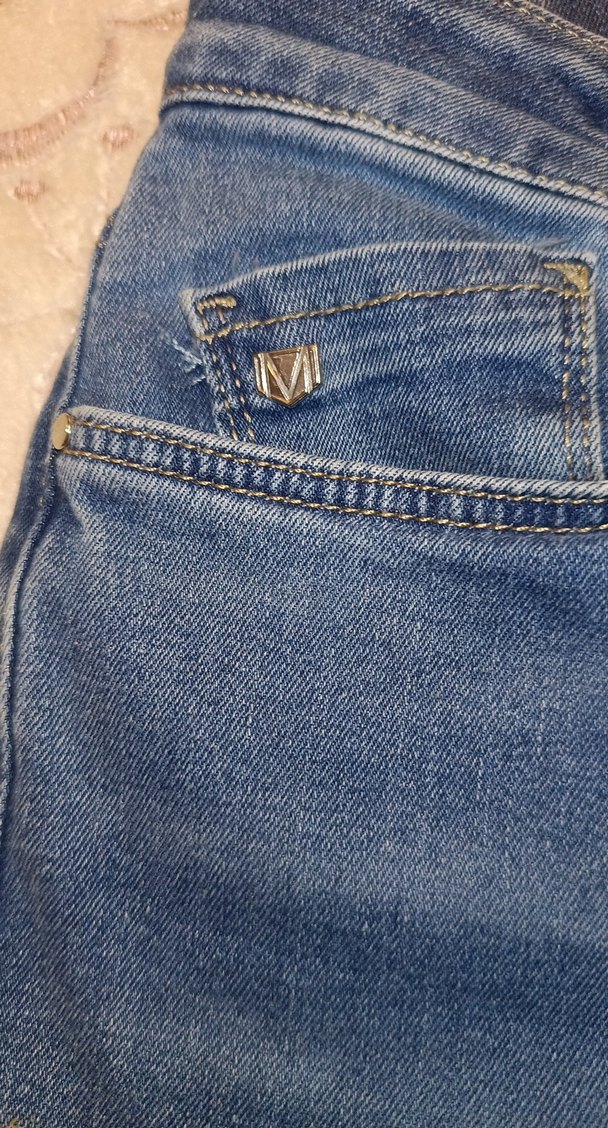 Kadın mavi Denim Regular Fit Jean - Görsel 4