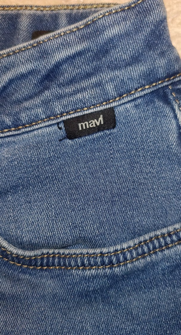 Kadın mavi Denim Regular Fit Jean - Görsel 5