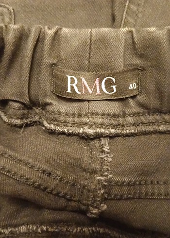 Kadın siyah kapri Boy Denim Pantolon - Görsel 6