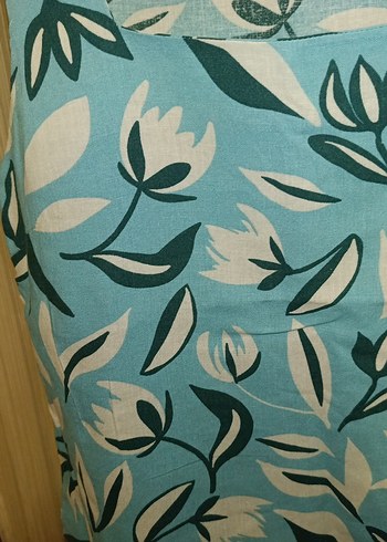 Mavi Desenli kadın Bluzu - Görsel 2