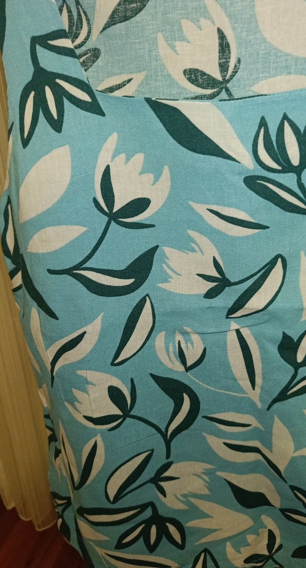 Mavi Desenli kadın Bluzu - Görsel 2