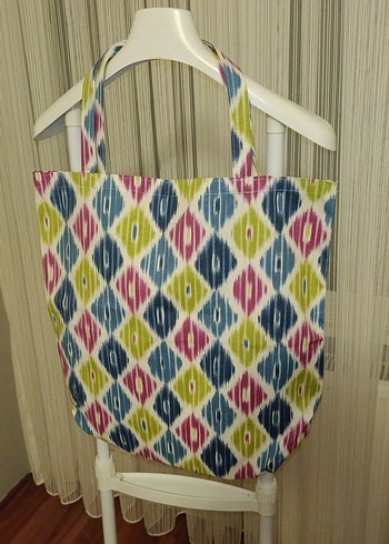 Renkli Pilili Bohem Kadın Çanta - Görsel 4