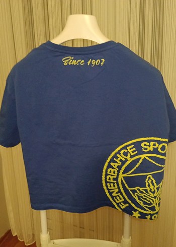 Mavi Fenerbahçe Baskılı Spor Tişört - Görsel 5