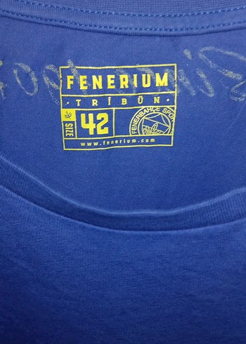 Mavi Fenerbahçe Baskılı Spor Tişört - Görsel 4