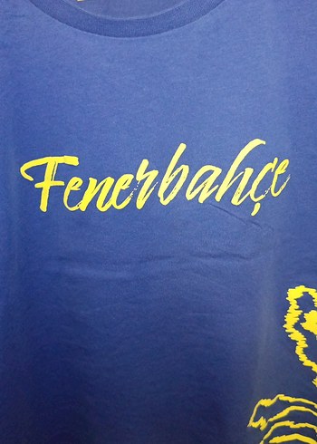 Mavi Fenerbahçe Baskılı Spor Tişört - Görsel 3
