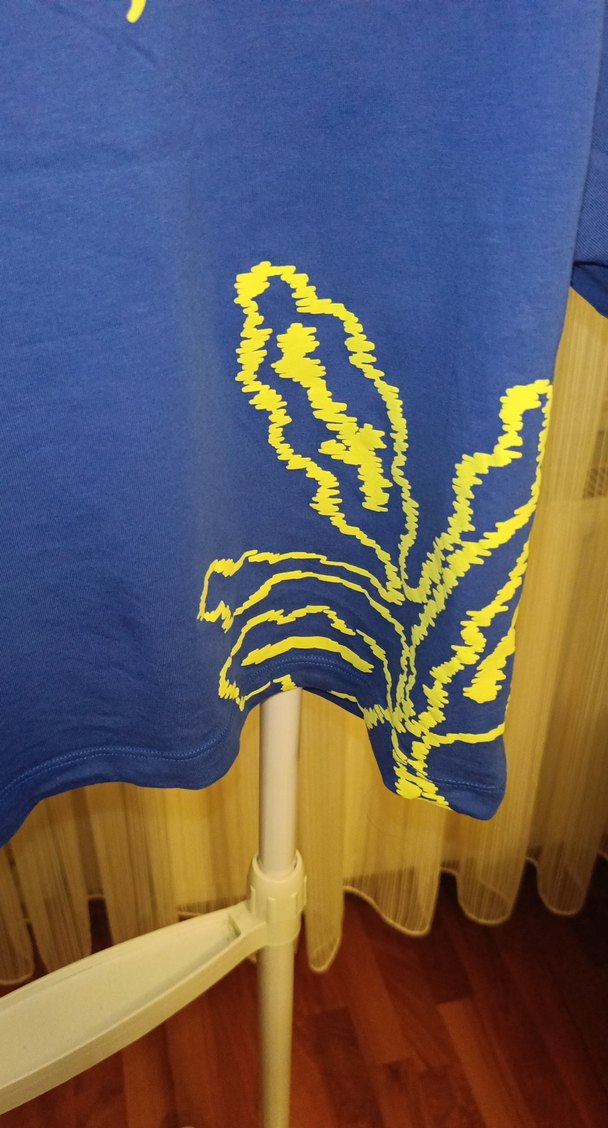 Mavi Fenerbahçe Baskılı Spor Tişört - Görsel 2