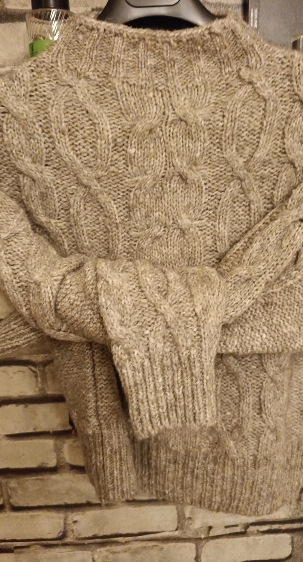 Bohem Tarzı Kadın Kahverengi Örgü Kazak - Görsel 5