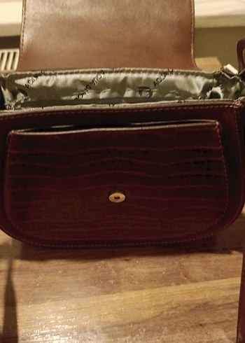 Kahverengi Deri Kadın Çanta - Klasik ve Bohem - Görsel 7