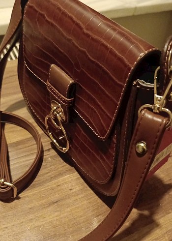 Kahverengi Deri Kadın Çanta - Klasik ve Bohem - Görsel 10