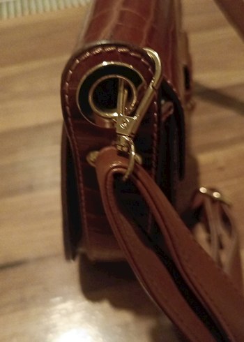 Kahverengi Deri Kadın Çanta - Klasik ve Bohem - Görsel 8