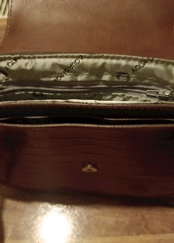 Kahverengi Deri Kadın Çanta - Klasik ve Bohem - Görsel 6