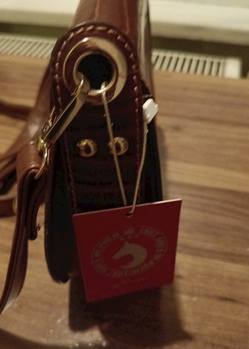 Kahverengi Deri Kadın Çanta - Klasik ve Bohem - Görsel 12