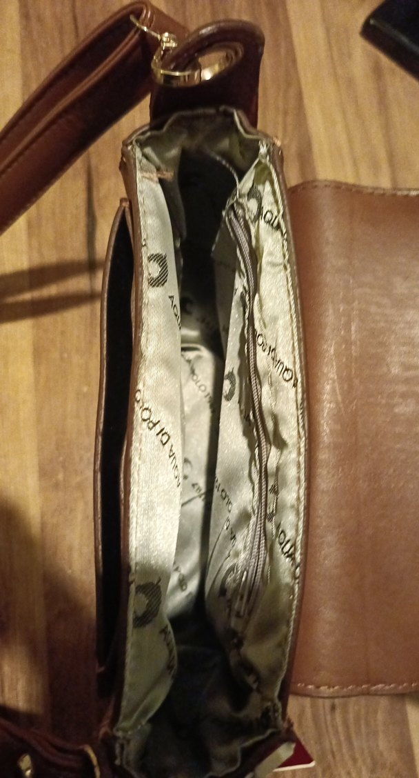 Kahverengi Deri Kadın Çanta - Klasik ve Bohem - Görsel 5