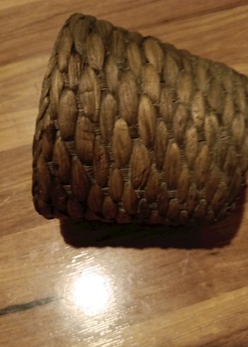 Koyu Kahverengi Hasır Sepet - Görsel 8