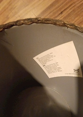 Koyu Kahverengi Hasır Sepet - Görsel 5