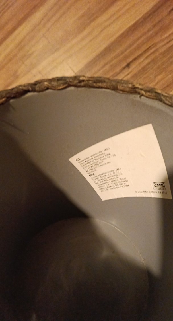 Koyu Kahverengi Hasır Sepet - Görsel 5