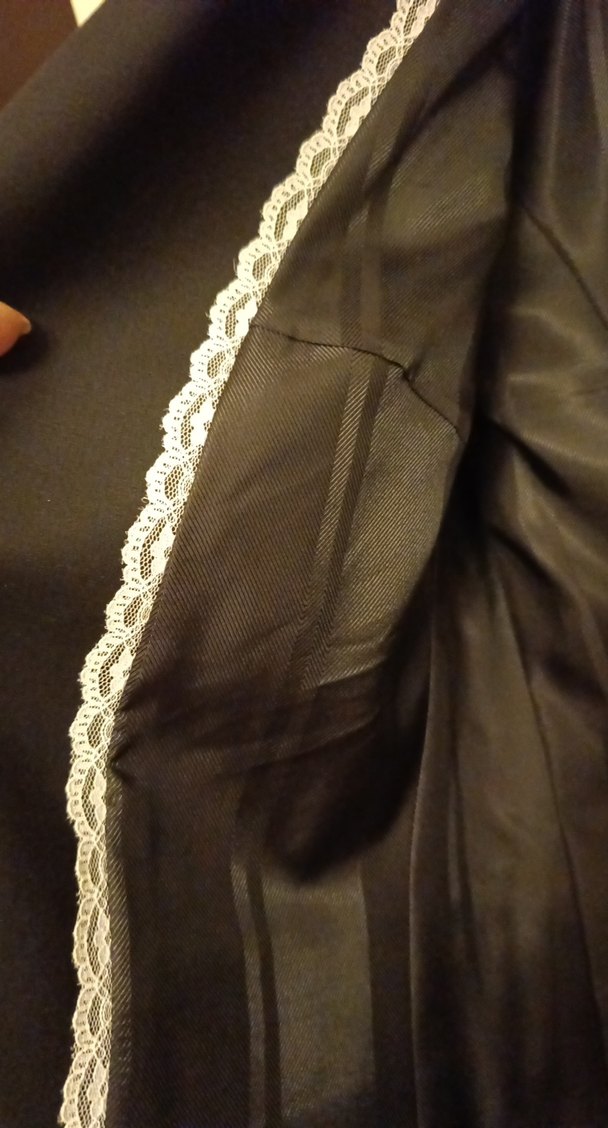 Düğmeli Siyah Kadın Blazer takım - Görsel 5