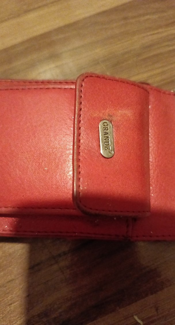 Kırmızı Deri Kadın sigaralık ve çakmak Cüzdanı - Görsel 4