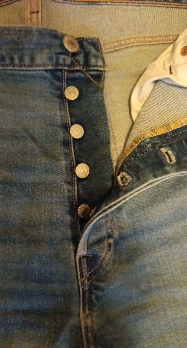 Levi's marka mavi renkte Düğmeli Erkek Denim Pantolon - Görsel 2