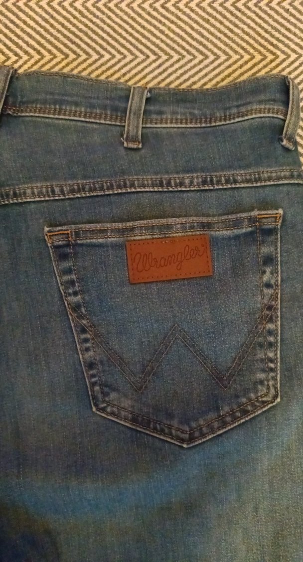 Wrangler marka Erkek mavi renkte Denim Regular Fit Jean - Görsel 4