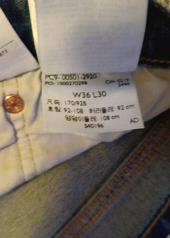 Levi's marka Düğmeli Erkek Denim Pantolon - Görsel 6