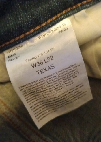 Wrangler mavi renk erkek  Kot Pantolon - Görsel 8