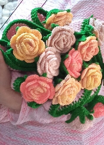 El emeği göz nuru Buket battaniye - Görsel 2