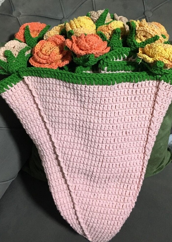 El emeği göz nuru Buket battaniye - Görsel 4