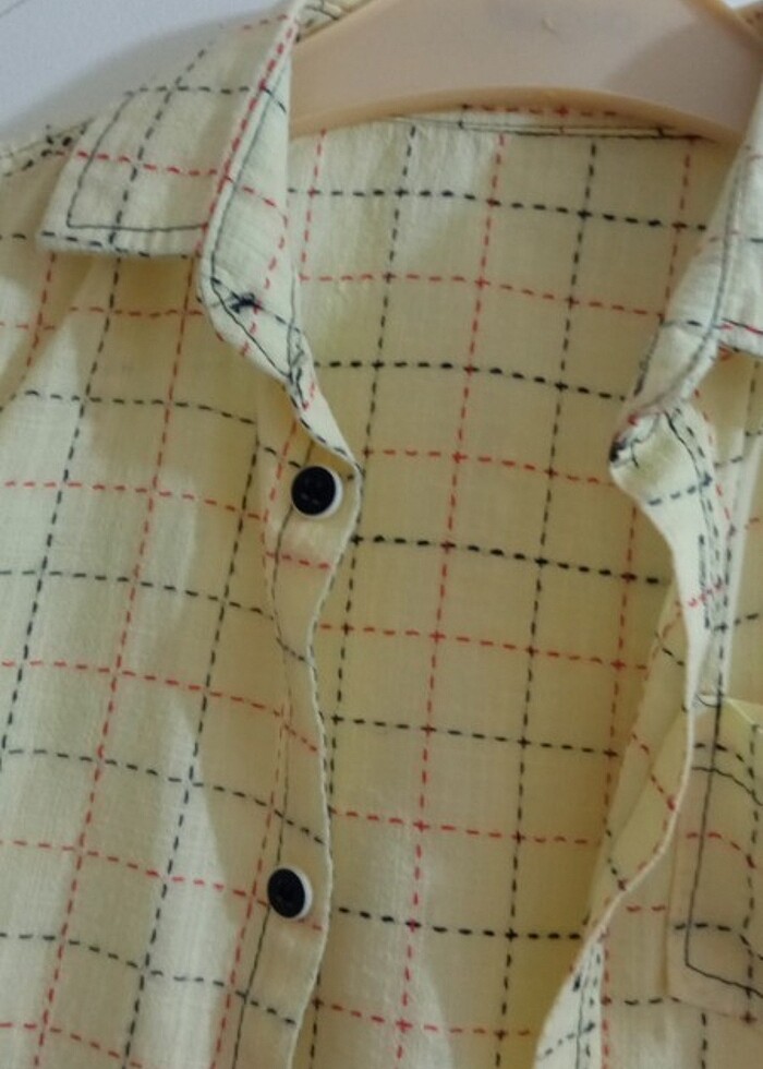 4 yaş çocuk gömleği 0 pamuktur - Görsel 3