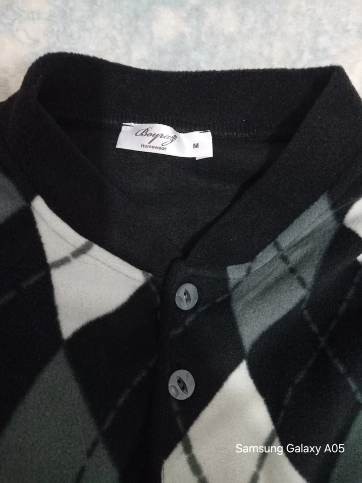 BOYRZ Gri Kareli Erkek Pijama Takımı - Görsel 3