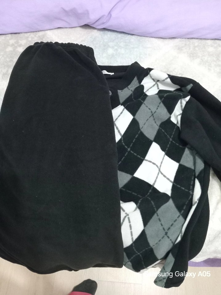 BOYRZ Gri Kareli Erkek Pijama Takımı - Görsel 4