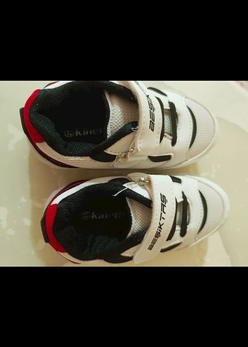 Beyaz Erkek Çocuk Spor Ayakkabı Velcro - Görsel 5