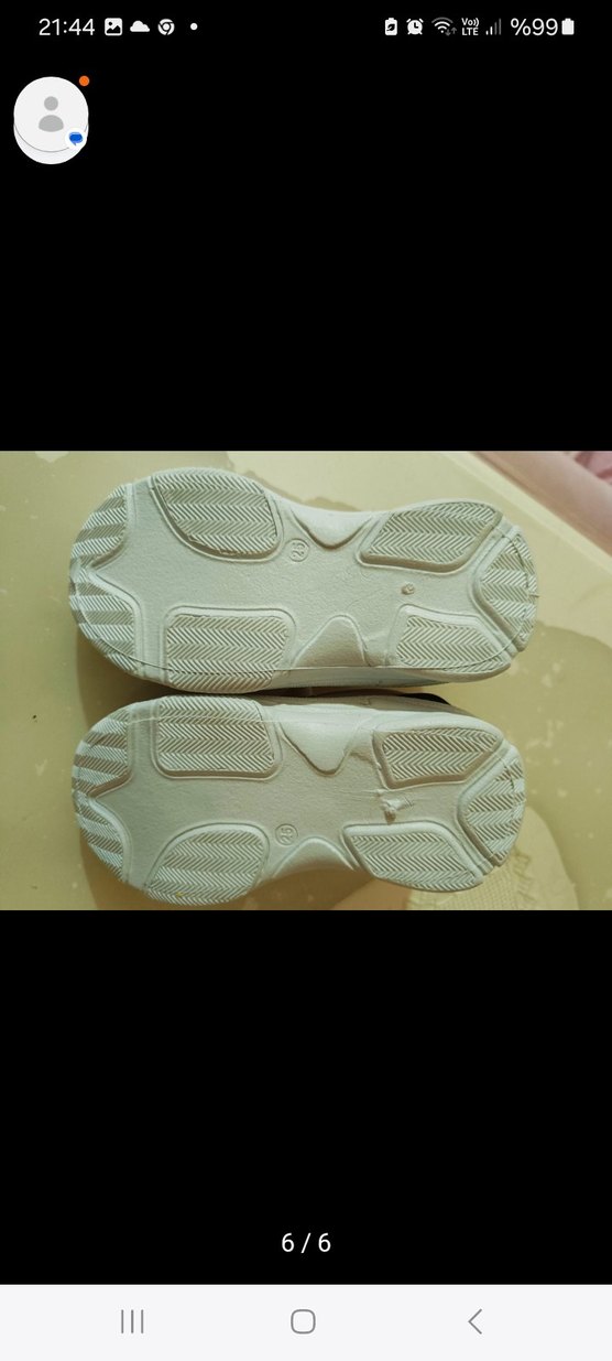 Beyaz Erkek Çocuk Spor Ayakkabı Velcro - Görsel 3