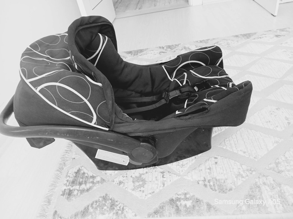 Siyah Gri Desenli Bebek Oto Koltuğu - Görsel 2