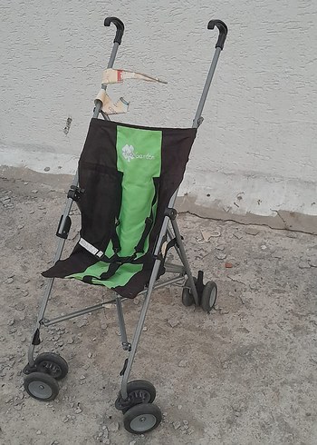 Yeşil Katlanabilir Bebek Arabası - Görsel 3