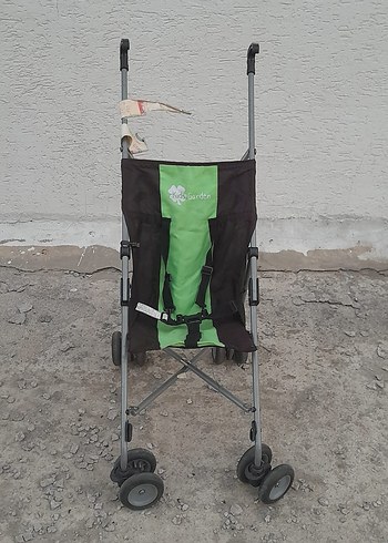 Yeşil Katlanabilir Bebek Arabası - Görsel 2